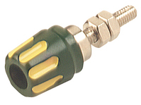 Hirschmann 930099188 vezeték csatlakozó Pole clamp Zöld, Sárga