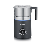 Severin SM 3586 milk frother/warmer Automatic Black, Stainless steel