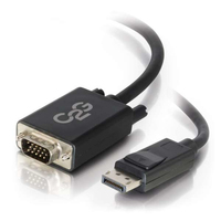 C2G 4,5 m aktives Adapterkabel DisplayPort™-Stecker auf VGA-Stecker – schwarz (TAA-kompatibel)