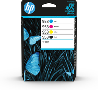 HP Zestaw 4 oryginalnych wkładów atramentowych 953 czarny/błękitny/purpurowy/żółty