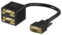 Microconnect MONG2F1M VGA cable 0.2 m SVGA 2 x SVGA Black