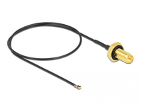 DeLOCK 12659 coax-kabel 0,35 m RP-SMA MHF 4L LK Zwart