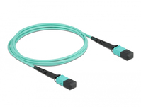 DeLOCK 86956 Glasvezel kabel 2 m MPO OM4 Aqua-kleur