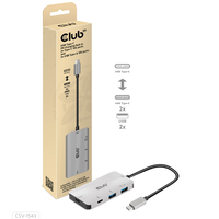 CLUB3D CSV-1543 stacja dokująca USB 3.2 Gen 2 (3.1 Gen 2) Type-C Czarny, Srebrny