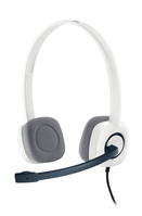 Logitech H150 Kopfhörer Kabelgebunden Kopfband Büro/Callcenter Weiß