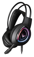 Varr Pro Gaming Headset with RGB Backlight, Works with PS5 and Xbox Series X/S, Microphone Boom, 15mW speakers, uses 3.5mm for music output and USB-A port for powering the backl...