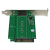 StarTech.com M.2 naar SATA SSD-adapter in uitbreidingssleuf gemonteerd