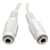 Tripp Lite P313-06N-WH 3.5mm Mini Stereo Cable adapter Y Splitter for Speakers and Headphones (M to 2x F) White, 6-in. (15.24 cm)