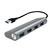 LogiLink UA0307 Schnittstellen-Hub USB 3.2 Gen 1 (3.1 Gen 1) Type-A 5000 Mbit/s Aluminium
