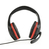 Gembird GHS-03 fejhallgató és headset Vezetékes Fejpánt Játék Fekete, Vörös