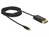 DeLOCK 83710 video kabel adapter 2 m USB Type-C DisplayPort Zwart