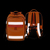 DICOTA Hi-Vis backpack Orange Polyethylene terephthalate (PET), Thermoplastic polyurethane (TPU)