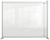 Nobo 1915496 magnetic board Grey, Transparent