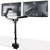 StarTech.com Dubbele Monitor Arm voor Bureaumontage, Full Motion Monitorbeugel voor 2x VESA-displays tot 32" (8kg), Verticale Stapelbare Armen, Hoogte verstelbaar/Articulerend -...