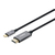 Manhattan 153607 cavo e adattatore video 2 m HDMI tipo A (Standard) USB tipo-C Nero, Argento