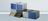 Styro styrowave Box mit 4 Schubladen, Gehäuse grau / Schubladen blau