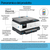 HP OfficeJet Pro Stampante multifunzione HP 8124e, Colore, Stampante per Casa, Stampa, copia, scansione, alimentatore automatico di documenti; touchscreen; Scansione Smart Advan...