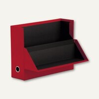 Rössler S.O.H.O. Archivbox für DIN A4, 95 x 335 x 255 mm, rot, 2er Pack