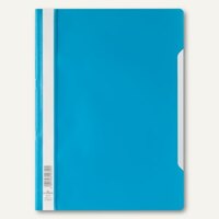 Durable Schnellhefter DIN A4, PP, transparentes Deckblatt, blau