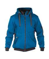 DASSY® Pulse AZURBLAU/ANTHRAZITGRAU Größe L STANDARD Zweifarbige Sweatshirt-Jacke