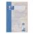 Oxford Recycling A4 Schulheft, Lineatur 25 (liniert mit breitem, weißem Rand rechts), 16 Blatt, OPTIK PAPER® 100% recycled, geheftet, blau