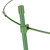 Relaxdays Rankhilfe 6er Set, Metall & Kunststoff, 76 cm hoch, 3 verstellbare Ringe, Rankstütze für Kletterpflanzen, grün