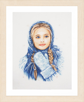 Counted Cross Stitch Kit: Winter Girl