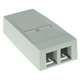 Molex Caja de superficie Molex PowerCAT 6A Synergy, 2 puertos