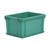 20L Euro Stacking Container - Solid Sides & Base - 400 x 300 x 220mm - Green