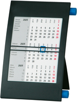 BIELLA Pultkalender Desktop 2025 883501020025 3M/1S Frame transp. ML 18x11cm