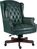 Chairman Antique Style Bonded Leather Faced Executive Office Chair Green - B800GR -