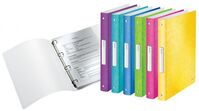 Leitz WOW Ring Binder Polypropylene 4 O-Ring A4 25mm Rings Assorted (Pack 12)