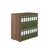 Jemini 800 Bookcase D450mm Dark Walnut KF822301