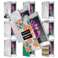 Sony Xperia XZ Handy Hülle von NALIA, Silikon TPU Motiv Case Cover Bumper Dünn Pattern Flowers