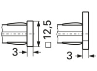 Signalleuchte, 24 V (DC), rot, Einbau-Ø 10 mm