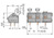 Leiterplattenklemme, 2-polig, RM 10 mm, 0,08-2,5 mm², 24 A, Käfigklemme, grau, 2