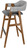 Barstuhl Imano; 54x51x107 cm (BxTxH); Sitz anthrazit, Gestell tabak gebeizt