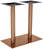 Doppeltischsäule Orio; 70x40x72 cm (BxLxH); kupfer; rechteckig