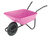 Boxed 90L Pink Polypropylene Wheelbarrow