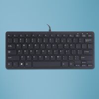 Ergo compact keyboard QWERTY, Black US/DUTCH Toetsenborden (extern)