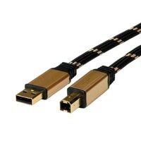 Gold Usb 2.0 Cable, A - B, M/M 1.8 M
