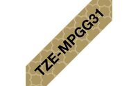 Tze-Mpgg31 Label-Making Tape , Black On Gold ,