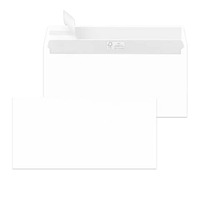 Briefhülle DIN lang ohne Fenster, Haftklebung, 100g/m², weiß, 500 Stück MAILMEDIA 30003811