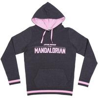 SUDADERA CON CAPUCHA COTTON BRUSHED THE MANDALORIAN THE CHILD GRIS