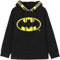 SUDADERA CON CAPUCHA COTTON BRUSHED BATMAN BLACK