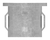 Stahlstopfen flach | mit M8 | für Rundrohr Ø 33,7x2,5-2,9 mm | Stahl S235JR, roh