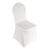 Bolero Banquet Chair Cover in White Made of Polyester with Foot Pockets