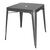 Bolero Bistro Steel Table in Gun Metal Grey - Cafe Furniture - 760 x 660 x 660mm