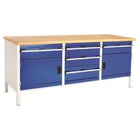 Bott heavy duty storage workbenches 2000 x 750mm, 2 cupboards and 4 drawers 150mm and 1 drawer 200mm