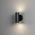 LED Außenwandleuchte MODENA UP&DOWN, 2x4W, IP44, Glas, schwarz